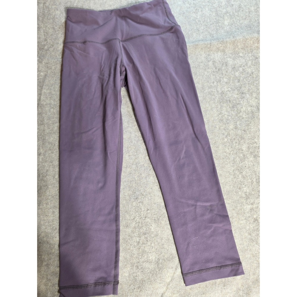 90 Degree by Reflex Womens Purple High Waist Cropped Leggings Yoga Pants Size S